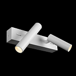 Бра с двумя цилиндрическими повортными спотами белого цвета Trumpet tube варинант исполнения - 3 | Loft Concept в Кирове