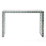 Консоль Дизайнерская Kenya Console ZEBRA Bone Inlay blue варинант исполнения - 1 | Loft Concept в Кирове