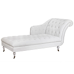 Кушетка белая с мягкой обивкой из велюра Michael Couch варинант исполнения - 1 | Loft Concept в Кирове