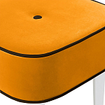 Квадратный мягкий пуф на белых ножках Winton Pouf Square варинант исполнения - 24 | Loft Concept в Кирове