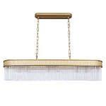 Люстра подвесная овальная со стеклянными трубками Длина 100 см Nembus варинант исполнения - 1 | Loft Concept в Кирове