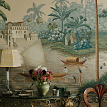 Обои ручная роспись River Scenes of Bengal Kolkata варинант исполнения - 5 | Loft Concept в Кирове