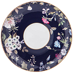 Чайный сервиз из фарфора темно-синий с рисунком цветов на 6 персон 14 предметов 300 мл Garden Whisper Porcelain Set  варинант исполнения - 3 | Loft Concept в Кирове