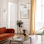 Бра с бронзовыми акцентами и прозрачными стеклянными каплями Droplet Bra варинант исполнения - 4 | Loft Concept в Кирове