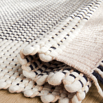 Ковер Woven from Wool с бахромой по краям варинант исполнения - 2 | Loft Concept в Кирове