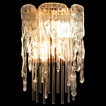 Бра с эффектом стекающего стекла и прозрачными трубками Textured Glass варинант исполнения - 1 | Loft Concept в Кирове