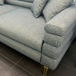 Дизайнерский Диван Lancaster Серо-голубое букле варинант исполнения - 2 | Loft Concept в Кирове