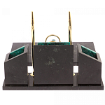 Настольный письменный набор из змеевика с часами Successful Leader варинант исполнения - 3 | Loft Concept в Кирове