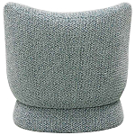 Дизайнерское мягкое кресло без подлокотников в голубой пестрой обивке Roux Armchair варинант исполнения - 2 | Loft Concept в Кирове