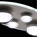 Потолочный светильник овальной формы белого цвета с 4-мя лампами Lunar Pebbles варинант исполнения - 9 | Loft Concept в Кирове