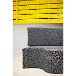 Дизайнерский модульный диван волнистой формы с цветным принтом Poltronova Superonda Sofa варинант исполнения - 19 | Loft Concept в Кирове