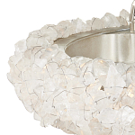 Люстра светодиодная фактурная в форме кольца Amber Crystal варинант исполнения - 2 | Loft Concept в Кирове