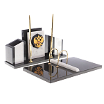 Настольный письменный набор из мрамора и змеевика с гербом России Marble Accessory варинант исполнения - 2 | Loft Concept в Кирове