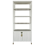 Стеллаж со стеклянными полками Elsa Dreams White варинант исполнения - 8 | Loft Concept в Кирове