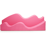 Дизайнерский модульный диван волнистой формы с цветным принтом Poltronova Superonda Sofa варинант исполнения - 8 | Loft Concept в Кирове