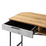 Стол рабочий в стиле лофт с ящиком и нишей для хранения Urban Style Space варинант исполнения - 3 | Loft Concept в Кирове