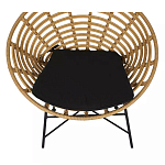 Стул круглый с ротанговым плетением Round Wicker Stool варинант исполнения - 5 | Loft Concept в Кирове
