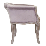 Кресло низкое в стиле прованс Розовый Велюр Louis French Armchair  варинант исполнения - 1 | Loft Concept в Кирове