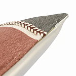 Подушка декоративная с геометрическим узором и плетенными вставками Divine Abstractions варинант исполнения - 3 | Loft Concept в Кирове