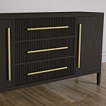 Буфет Primo с тремя ящиками и двумя фасадами Темный орех варинант исполнения - 3 | Loft Concept в Кирове