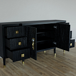 Большой Комод-буфет Elsa Dreams Black с ящиками варинант исполнения - 1 | Loft Concept в Кирове