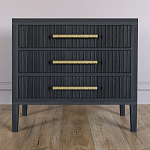 Тумба Primo  с тремя ящиками шпон Черный дуб варинант исполнения - 2 | Loft Concept в Кирове