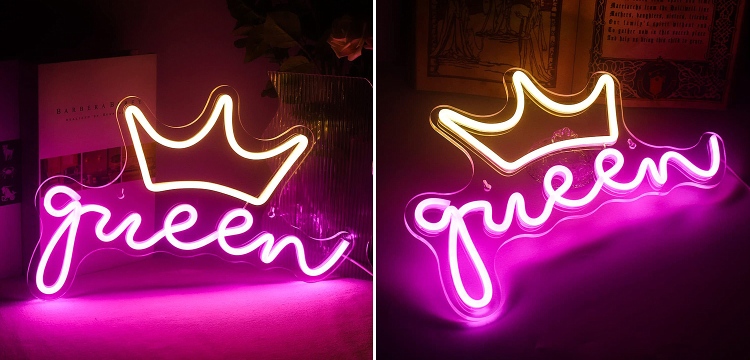 Неоновая настенная лампа Queen Neon Wall Lamp Неоновая настенная лампа Queen Neon Wall Lamp - Loft-Concept в Кирове
