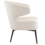 Современное мягкое кресло на металлических ножках Rakush Milk варинант исполнения - 5 | Loft Concept в Кирове