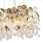 Люстра с декоративными подвесками из прозрачного стекла в форме монеток FAIRYTREE Light варинант исполнения - 5 | Loft Concept в Кирове