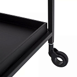 Тумба чёрная на колёсах Cabinet on Wheels варинант исполнения - 3 | Loft Concept в Кирове
