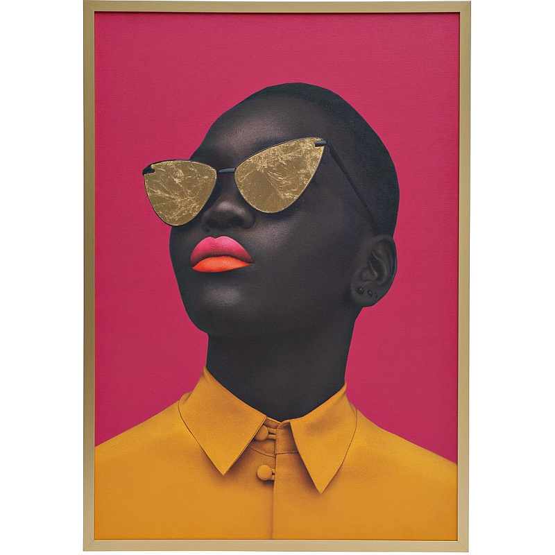 Холст The brightness of African women Оранжевый Черный Розовый Холст The brightness of African women Оранжевый Черный Розовый в Кирове | Loft Concept