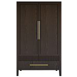 Шкаф платяной Primo с выдвижными ящиками шпон Темный орех варинант исполнения - 1 | Loft Concept в Кирове