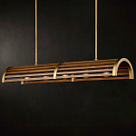 Люстра линейная полукруглой формы Wooden Horseshoe варинант исполнения - 7 | Loft Concept в Кирове