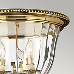 Потолочный светильник цвета латунь с прозрачным плафоном в форме чаши Hinkley варинант исполнения - 11 | Loft Concept в Кирове