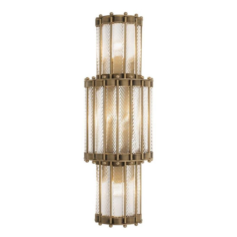 Бра Wall Lamp Tiziano Trio Латунь Прозрачное Стекло Бра Wall Lamp Tiziano Trio Латунь Прозрачное Стекло в Кирове | Loft Concept