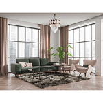 Люстра многоярусная с переплетенными металлическими элементами черного и золотого цвета и прозрачными хрустальными подвесками Empire Chandelier Crystal варинант исполнения - 12 | Loft Concept в Кирове