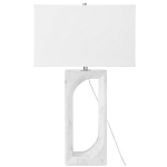 Настольная лампа на прямоугольном корпусе с тканевым абажуром One Piece Support варинант исполнения - 4 | Loft Concept в Кирове