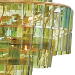 Люстра круглая каскадная Glow of Green Shades зеленое стекло варинант исполнения - 1 | Loft Concept в Кирове