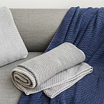 Плед из хлопка серого цвета Waffle Comfort варинант исполнения - 5 | Loft Concept в Кирове