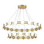 Люстра двухъярусная с круглыми светодиодными источниками света Maxine Light варинант исполнения - 6 | Loft Concept в Кирове