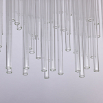 Люстра круглая с прозрачными стеклянными трубками Nembus варинант исполнения - 7 | Loft Concept в Кирове