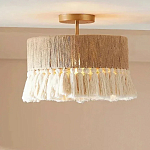 Люстра круглая плетеная с кисточками Solar Glow варинант исполнения - 5 | Loft Concept в Кирове