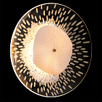 Бра с белым рельефным плафоном и стеклом с рисунком FLOW варинант исполнения - 2 | Loft Concept в Кирове