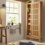 Шкаф из массива тика Okino Wood Cabinet варинант исполнения - 8 | Loft Concept в Кирове
