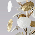 Торшер в виде белых и золотых цветов Bouquet of Light варинант исполнения - 3 | Loft Concept в Кирове