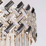 Люстра многоярусная с переплетенными металлическими элементами черного и золотого цвета и прозрачными хрустальными подвесками Empire Chandelier Crystal варинант исполнения - 7 | Loft Concept в Кирове