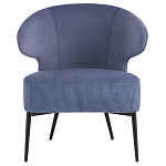 Современное мягкое кресло на металлических ножках Rakush Blue варинант исполнения - 2 | Loft Concept в Кирове