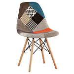 Стул с обивкой в технике пэчворк DSW варинант исполнения - 1 | Loft Concept в Кирове