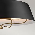 Подвесной светильник с конусовидным металлическим абажуром черного цвета Kichler варинант исполнения - 16 | Loft Concept в Кирове