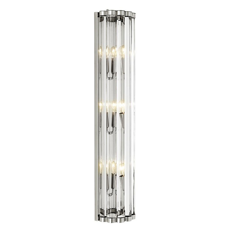 Бра Eichholtz Wall Lamp Amalfi Никель Прозрачное Стекло Бра Eichholtz Wall Lamp Amalfi Никель Прозрачное Стекло в Кирове | Loft Concept